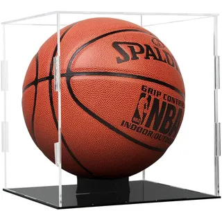 Basketball Vitrine,Transparente Acryl Football Basketball Display Case mit Ständer,Acryl-Vitrine für Actionfiguren, Spielzeug, Sammlerstücke, Fußball-Vitrine