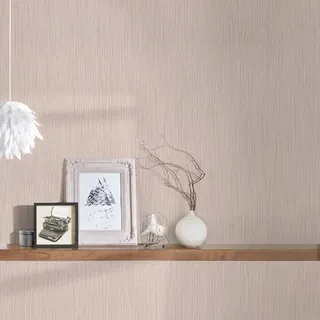 ascreation Vliestapete Attractive 2 10 m x 0,53 m 300 g Rosa/Grau 387563