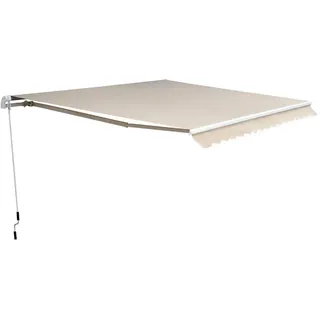 Outsunny Gelenkarmmarkise 450 x 300 cm beige