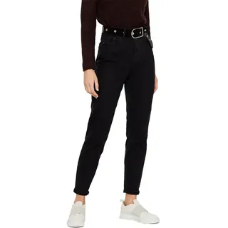 Pieces Kesia Mom High Waist Ankle Jeans - Black Denim - XS