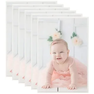 Maison Exclusive Bilderrahmen Collage 5 Stk. für Wand Tisch Silbern 70x90 cm MDF - Silber