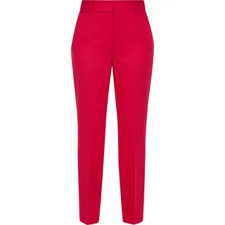 s.Oliver Business Hose hoher Bund 7/8 Länge schmal zulaufendes Bein Hakenverschluss - Rosa