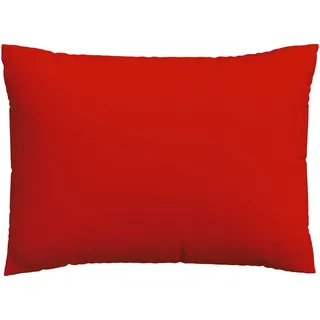 Schlafgut Kopfpolsterbezug , Dunkelrot , Textil , Uni , 70x90 cm , Grüner Punkt, Textiles Vertrauen - Oeko-Tex®, AZO-frei, Oeko-Tex® Made IN Green , bügelleicht, bügelfrei , Heimtextilien, Bezüge, Polsterbezüge
