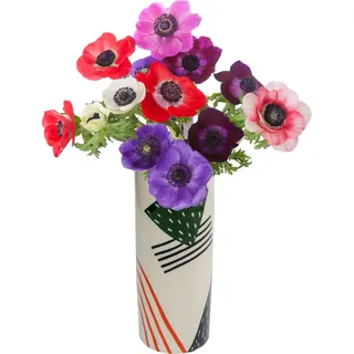 Kare Design Vase Abstract Counterpart, Blumenvase, Tischvase, bunt, Artikelhöhe 31cm