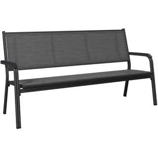 Kettler 3-Sitzer-Bank , Anthrazit, Grau , Metall, Textil , 190.5x97x67 cm , Gartenmöbel, Gartenbänke, Gartenbänke