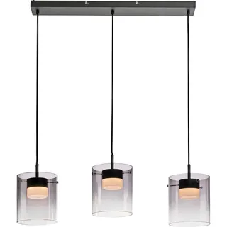 just light. Just Light, Pendelleuchte, LED-Pendelleuchte 14043-18, 7,5W, 800lm, 3000K, schwarz