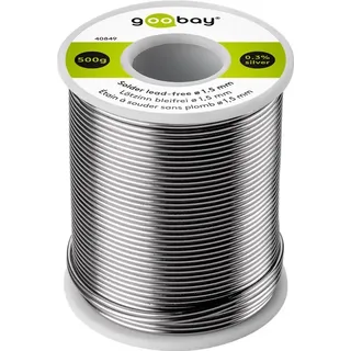 goobay Lötzinn bleifrei, ø 1,5 mm, 500 g (Lötzinn), Lötgerät Zubehör