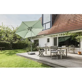 Suncomfort by Glatz Sonnenschirm Mittelstockschirm Slide Ø 250cm, Farbe frost green hellgrün - Grün