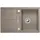 Metra 45 S links Einbau von Oben Silgranit tartufo Drehknopfventil 780 x 500 mm