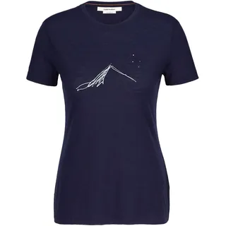 Icebreaker Damen 150 Tech Lite Southern Constellation T-Shirt (Größe L, blau)