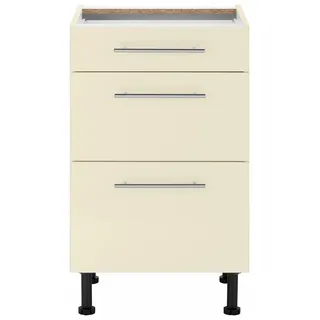 WIHO KÜCHEN Unterschrank Ela 50 x 58 x 86,5 cm Beige