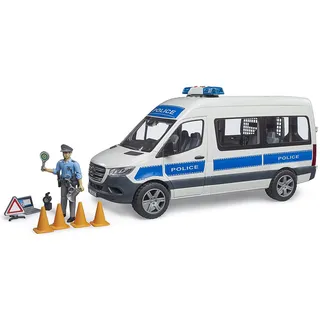 Bruder 02683 Matchbox Sprinter Polizei Einsatzfahrzeug mit Polizist und L+S Modul