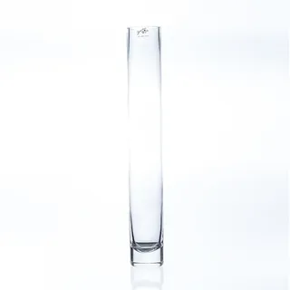 Sandra Rich Glasvase, Blumenvase SOLIFLEUR H. 40cm D. 6cm rund transparent
