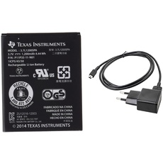 Texas Instruments N2BT-BKT-B TI-Akku-Pack für NSPIRECX/CX CAS & Texas Instruments Netzteil/Ladegerät TI-Nspire, Schwarz