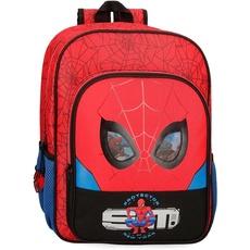 Marvel Spiderman Protector Schulrucksack Anpassbar an Roten Trolley 30x38x12 cm Polyester 13.68L