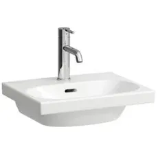 Laufen Lua Handwaschbecken, 1 Hahnloch, mit Überlauf, 450x350mm, H815081, Farbe: Pergamon