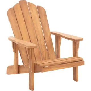 Gartenstuhl mit verstellbarer Rückenlehne – Gartenstuhl – Ergonomisches Design, bequemes und langlebiges Teakholz | Farbe: Teakholz