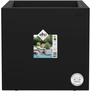 elho Pflanztopf Vivo Next 30 cm x 30 cm x 30 cm Living Black mit Rollen