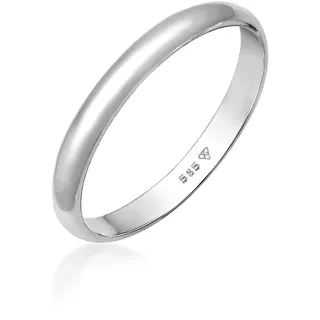 Partnerring ELLI PREMIUM "Ring Bandring Ehering 585 Weißgold" Gr. 54, weiß, Fingerringe, Damen, 54, Weißgold 585, Partnerring