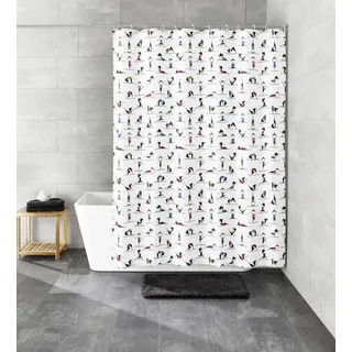 KLEINE WOLKE Duschvorhang Yogi 180 x 200 cm mehrfarbig