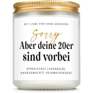 Giftasy 30 Geburtstag Frauen - Duftkerze mit Spruch, Geschenk 30. Geburtstag Frau Männer, Geschenk zum 30 Frau Mann, Freunde, Partner, Familie, Geburtstagsgeschenk für Frauen, Freundin, Schwester