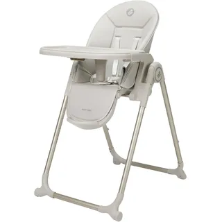 Maxi-Cosi Ava2 Hochstuhl Baby, 0–3 Jahre (bis 15 kg), Kompakter Kinder Hochstuhl Klappbar, Leicht (9,45 kg), 4 Liegepositionen, 5 Höhenstufen, Einhändig Abnehmbares Tablett, 2 Räder, Elegance Beige
