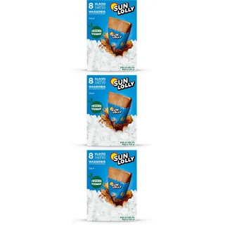 Sun Lolly Wassereis Cola (8 x 60ml) (Packung mit 3)