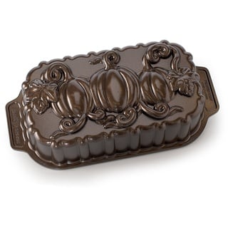 Nordic Ware Pumpkin Patch Loaf Pan, Bronze