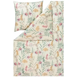 Estella Bettwäsche , Naturfarben , Textil , Floral , 135x200 cm , pflegeleicht, atmungsaktiv, hautfreundlich, weiche und anschmiegsame Oberfläche , Heimtextilien, Bettwäsche & Leintücher, Bettwäsche, Jersey-Bettwäsche