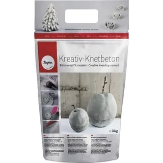 Rayher Kreativ-Knetbeton Modelliermasse 3 kg grau