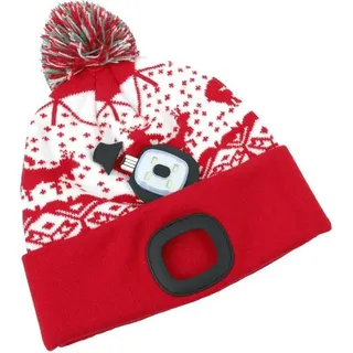 Mütze Strend Pro X-mas rot L, 4x SMD LED, 60 lm