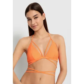 LSCN by LASCANA Triangel-Bikini-Top »Gina«, mit langem Bindeband LSCN by LASCANA neon orange 36