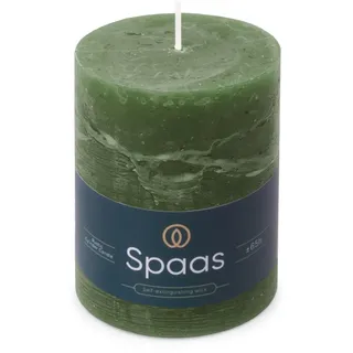 Spaas Rustikale Stumpenkerze 80/110 mm 65 St. dunkelgrün