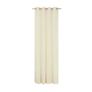 Vorhang WIRTH "LORCA" Gr. 2, beige (creme), B:132cm H:180cm, Obermaterial: 66% Polyester, 34% Baumwolle, Gardinen, Vorhang