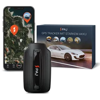 PAJ GPS Power Finder GPS-Tracker Auto, Motorrad, Fahrzeuge und LKW ́s mit Magneten und Live-Tracking, ca. 40 Tage Akkulaufzeit (bis zu 90 Tage im Standby-Modus)