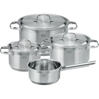 Topf-Set RÖSLE "PUREELEMENTS", silberfarben, Töpfe, Topf-Set