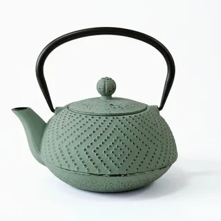 Aromelio Teekanne Gusseisen 900 ml , Grün , Metall , Geschirr, Kannen & Karaffen, Teekannen