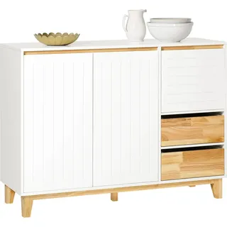 SoBuy Sideboard Küchenschrank Kommode Buffet Schuhschrank TV-Schrank FSB75-WN