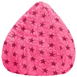 Sitting Point Fluffy Stars XL Sitzsack pink