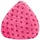 Fluffy Stars XL Sitzsack pink