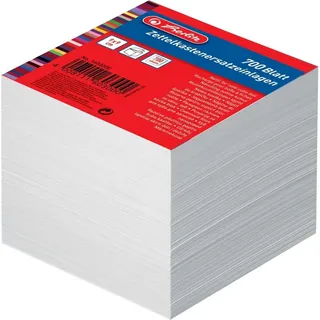 Herlitz Zettelklotz weiß 700 Blatt, Notizblätter / Größe: 9x9x9cm