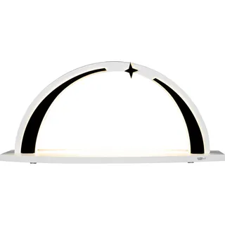 Tietze Erzgebirgsdegn LED Schwibbogen »modern wood Bogen unbestückt weiß«