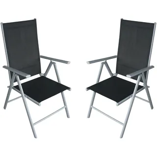 DEGAMO Ravenna Klappstuhl 56 x 66 x 107 cm schwarz 4 St.