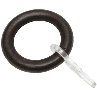 GARDINIA Holz-Ringe Country Ø 25 mm, Kolonial gebürstet 10-er Pack