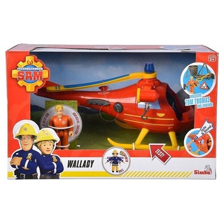 Simba Toys Feuerwehrmann Sam Hubschrauber Wallaby mit Figur