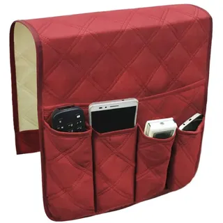 IPENNY Sofa Armlehne Organizer Couch Stuhl Aufbewahrungstasche Hängende Polyester Speicherbeutel für Handy Buch Stifte Zeitschrift und TV Fernbedienung