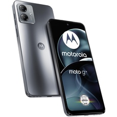 Motorola Mobility Moto g14 Smartphone (6,5"-FHD+-Display, 50-MP-Kamera, 4/128 GB, 5000 mAh, Android 13) Steel Grey, inkl. Schutzcover [Exklusiv bei Amazon]