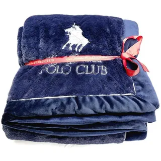 Tagesdecke Luxus Decke UVP:169 € kuschelig Warm super Weich 2 Jahre Garantie - blau