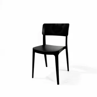 Wing Chair Schwarz, Stapelstuhl Kunststoff, 50916 - Schwarz