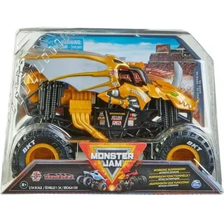Monster Jam , offizieller Bakugan Dragonoid Monster Truck, detailreiches Druckguss-Fahrzeug zum Sammeln im Maßstab 1:24, Spielzeug für Kinder ab 4 Jahren, Monstertruck, 3 Jahr(e), Metall, Schwarz, Orange - Schwarz, Orange